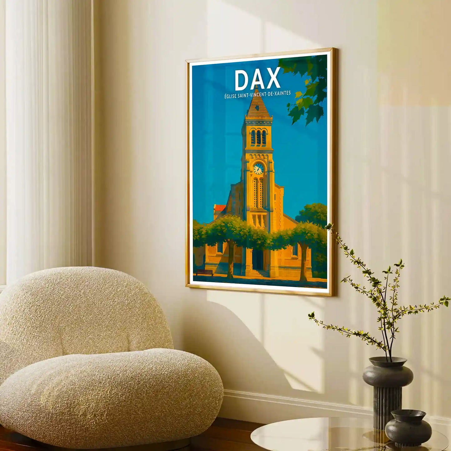 Affiche - Dax - Église Saint-Vincent-de-Xaintes