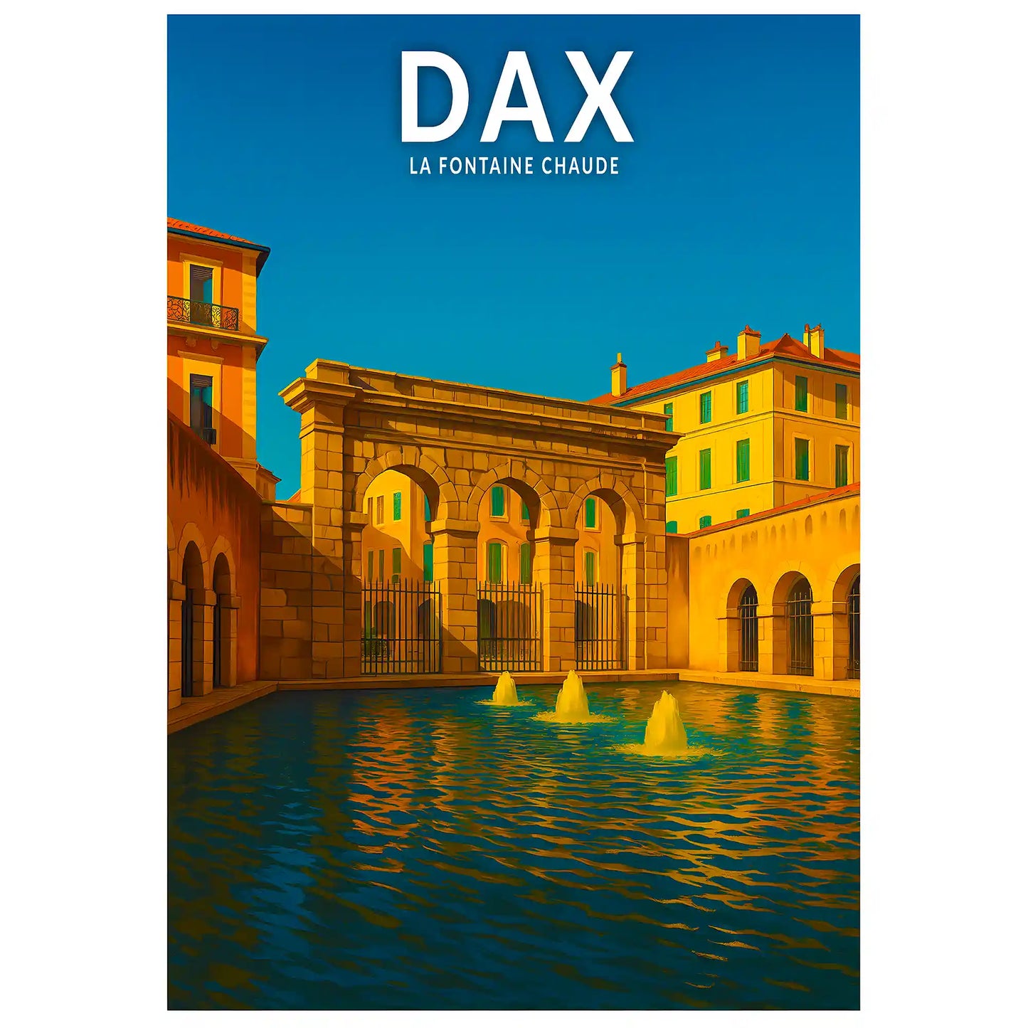 Affiche - Dax - La Fontaine Chaude