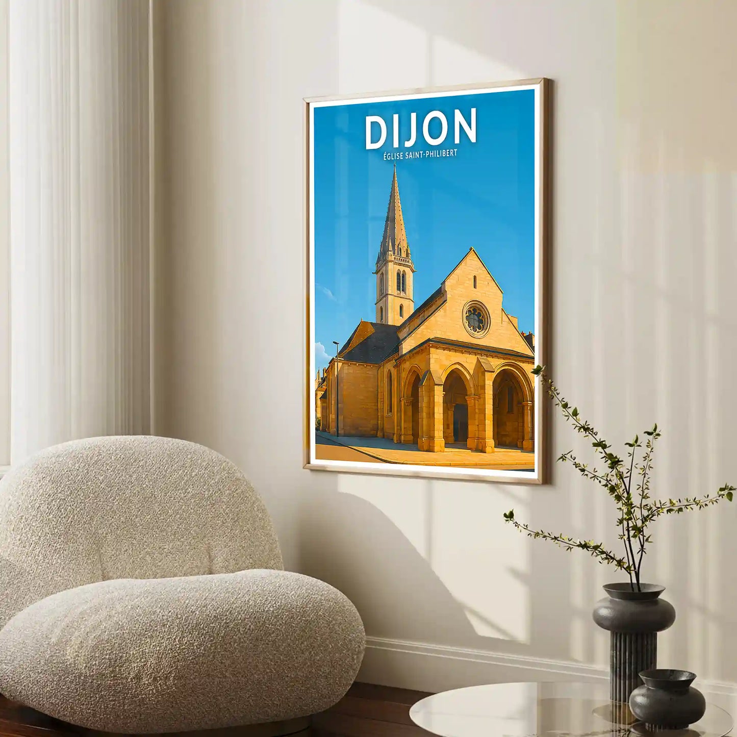 Affiche - Dijon - Église Saint-Philibert