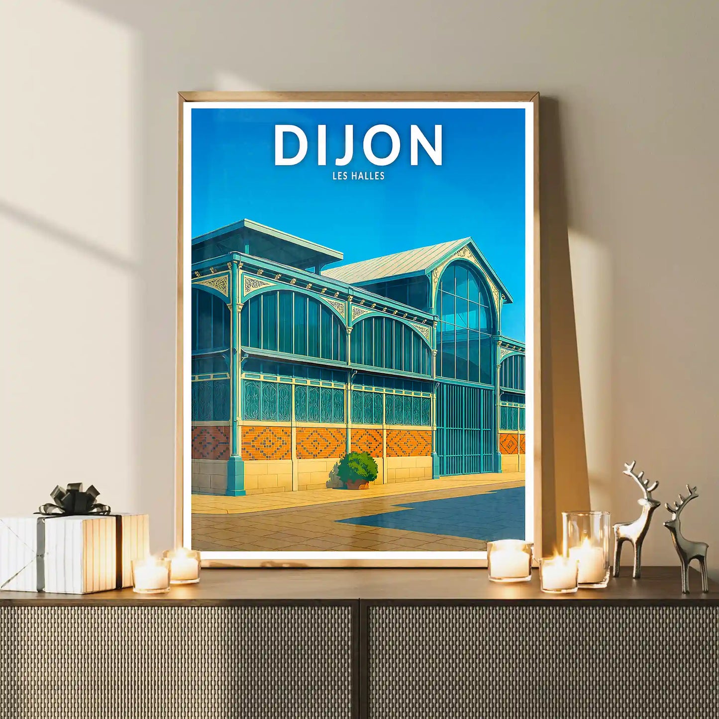 Affiche - Dijon - Les Halles