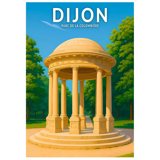 Affiche - Dijon - Parc de la Colombière