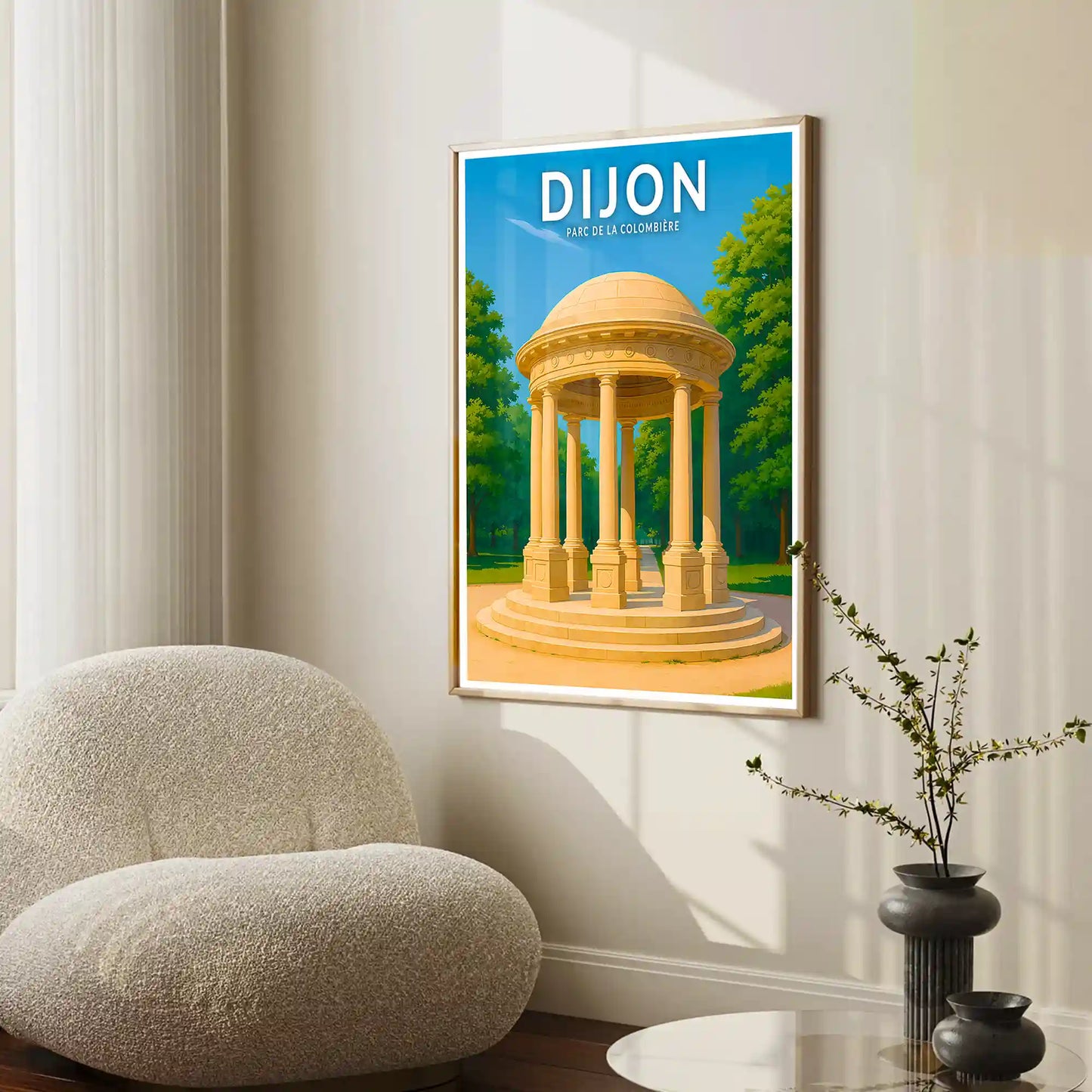 Affiche - Dijon - Parc de la Colombière