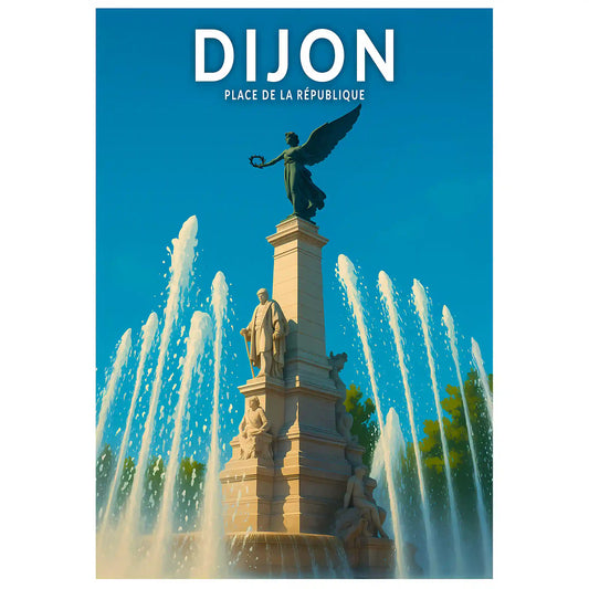 Affiche - Dijon - Place de la République