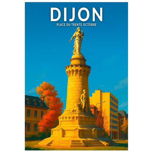 Affiche - Dijon - Place du 30 Octobre