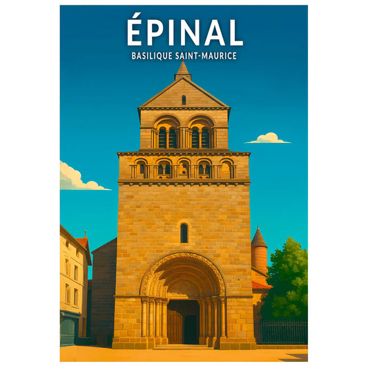 Affiche - Épinal - Basilique Saint-Maurice