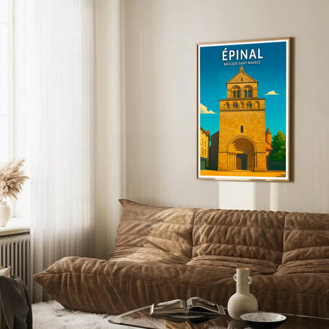 Affiche - Épinal - Basilique Saint-Maurice