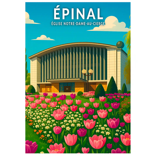 Affiche - Épinal - Église Notre-Dame-au-Cierge