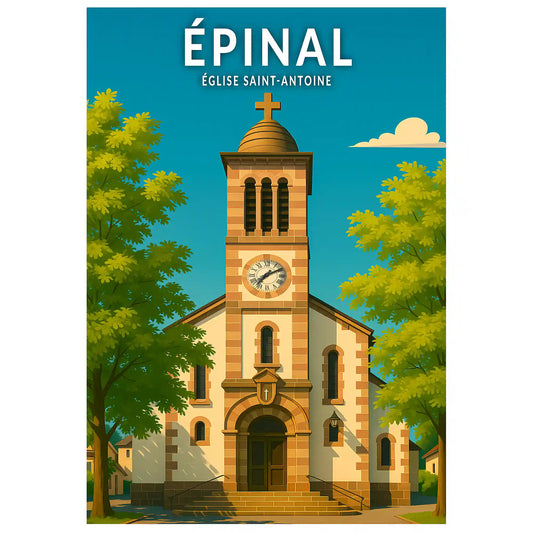Affiche - Épinal - Église Saint-Antoine