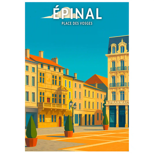 Affiche - Épinal - Place des Vosges