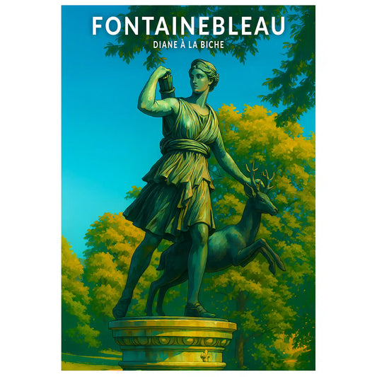 Affiche - Fontainebleau - Diane à la Biche