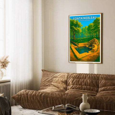 Affiche - Fontainebleau - Fontaine Napoléon