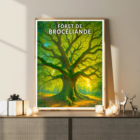 Affiche - Forêt de Brocéliande