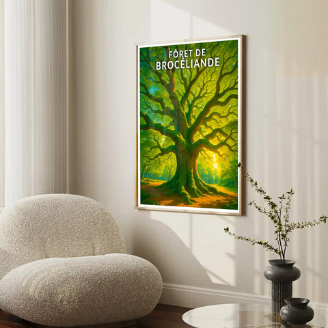 Affiche - Forêt de Brocéliande