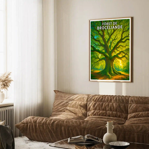 Affiche - Forêt de Brocéliande