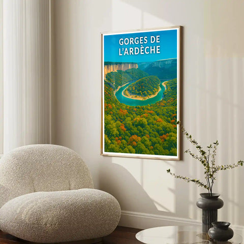 Affiche - Gorges de l'Ardèche