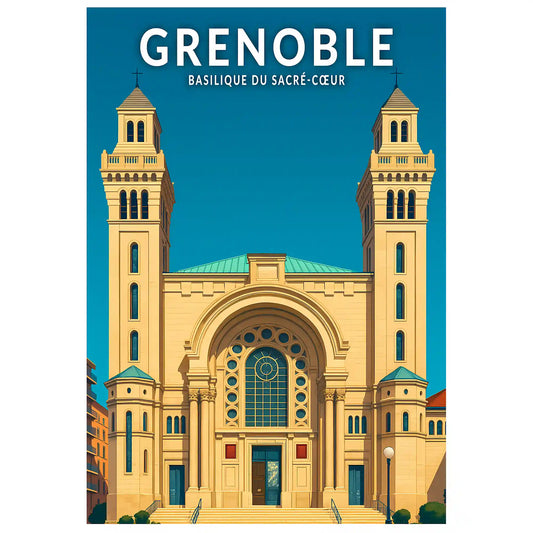 Affiche - Grenoble - Basilique du Sacré-Coeur