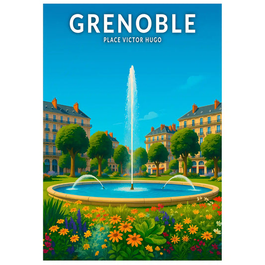 Affiche - Grenoble - Place Victor Hugo