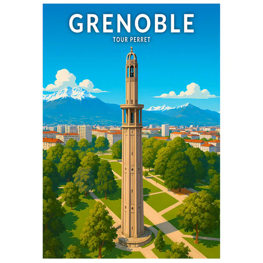 Affiche - Grenoble - Tour Perret