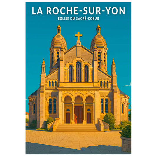 Affiche - La Roche-sur-Yon - Église du Sacré-Coeur