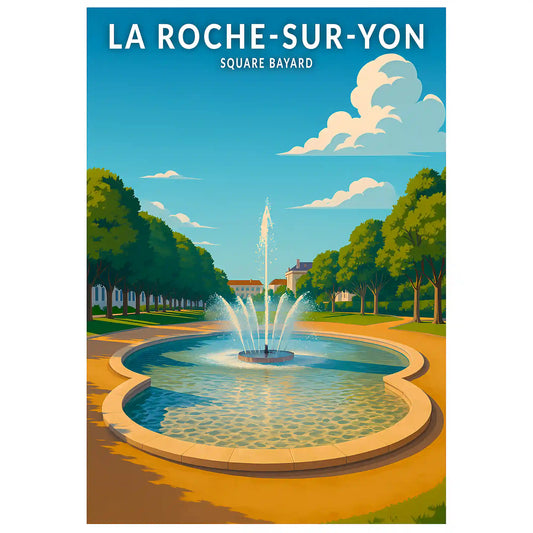 Affiche - La Roche-sur-Yon - Square Bayard