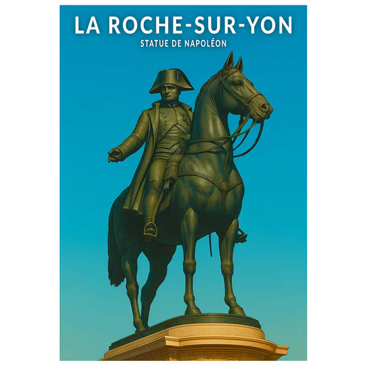 Affiche - La Roche-sur-Yon - Statue de Napoléon