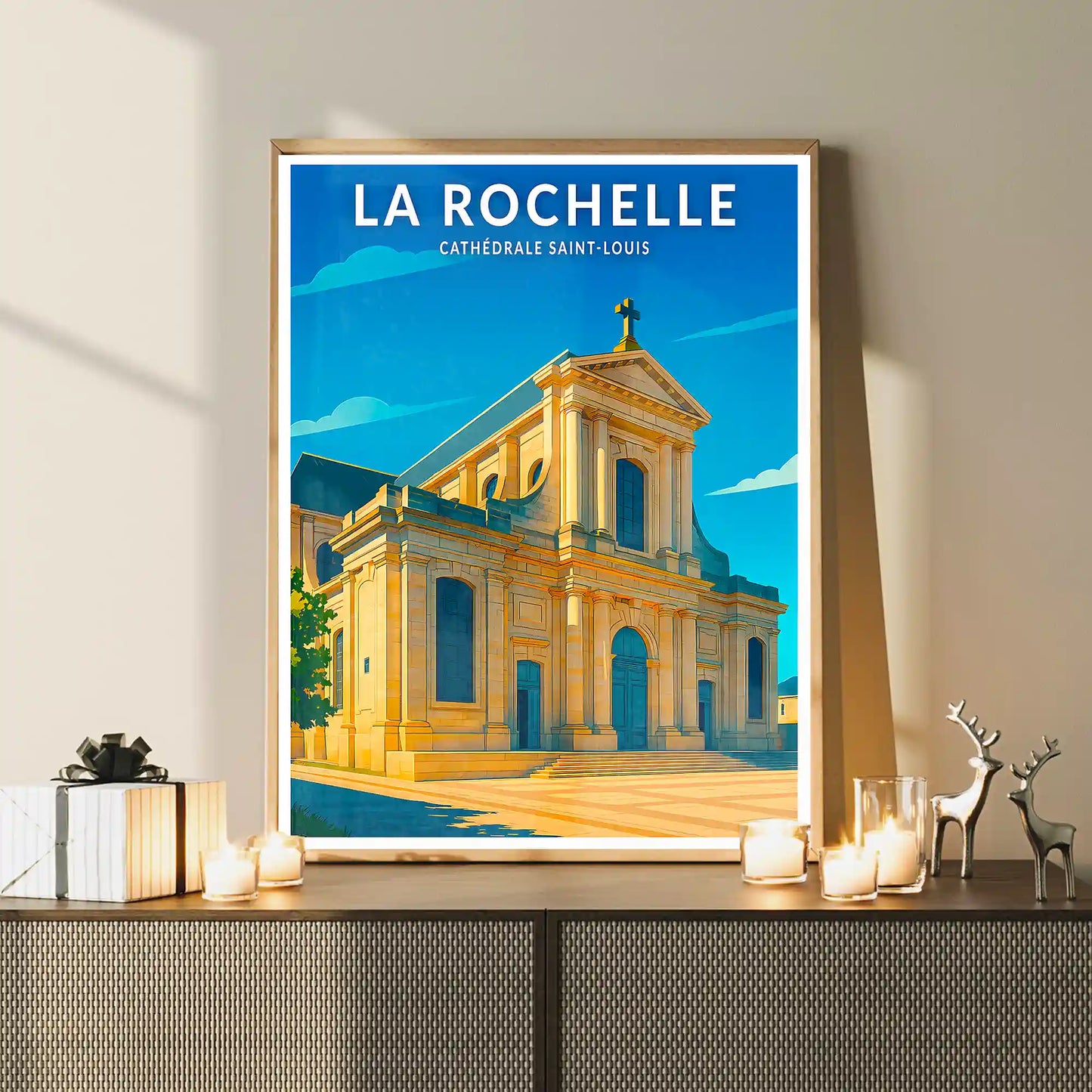 Affiche - La Rochelle - Cathédrale Saint-Louis