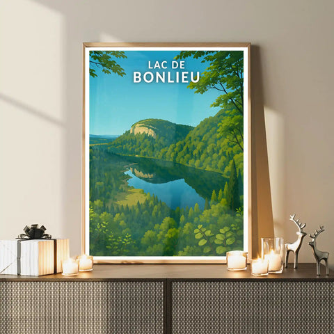 Affiche - Lac de Bonlieu