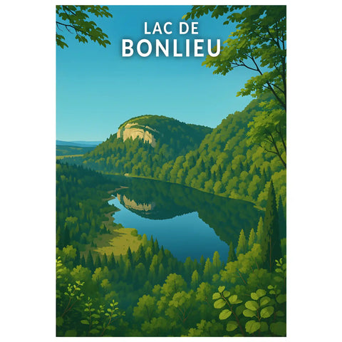 Affiche - Lac de Bonlieu