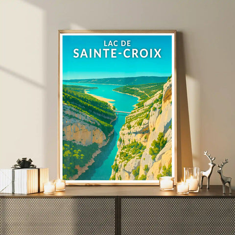 Affiche - Lac de Sainte-Croix