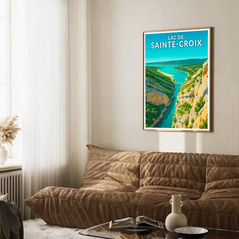 Affiche - Lac de Sainte-Croix