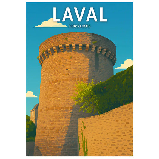 Affiche - Laval - Tour Renaise