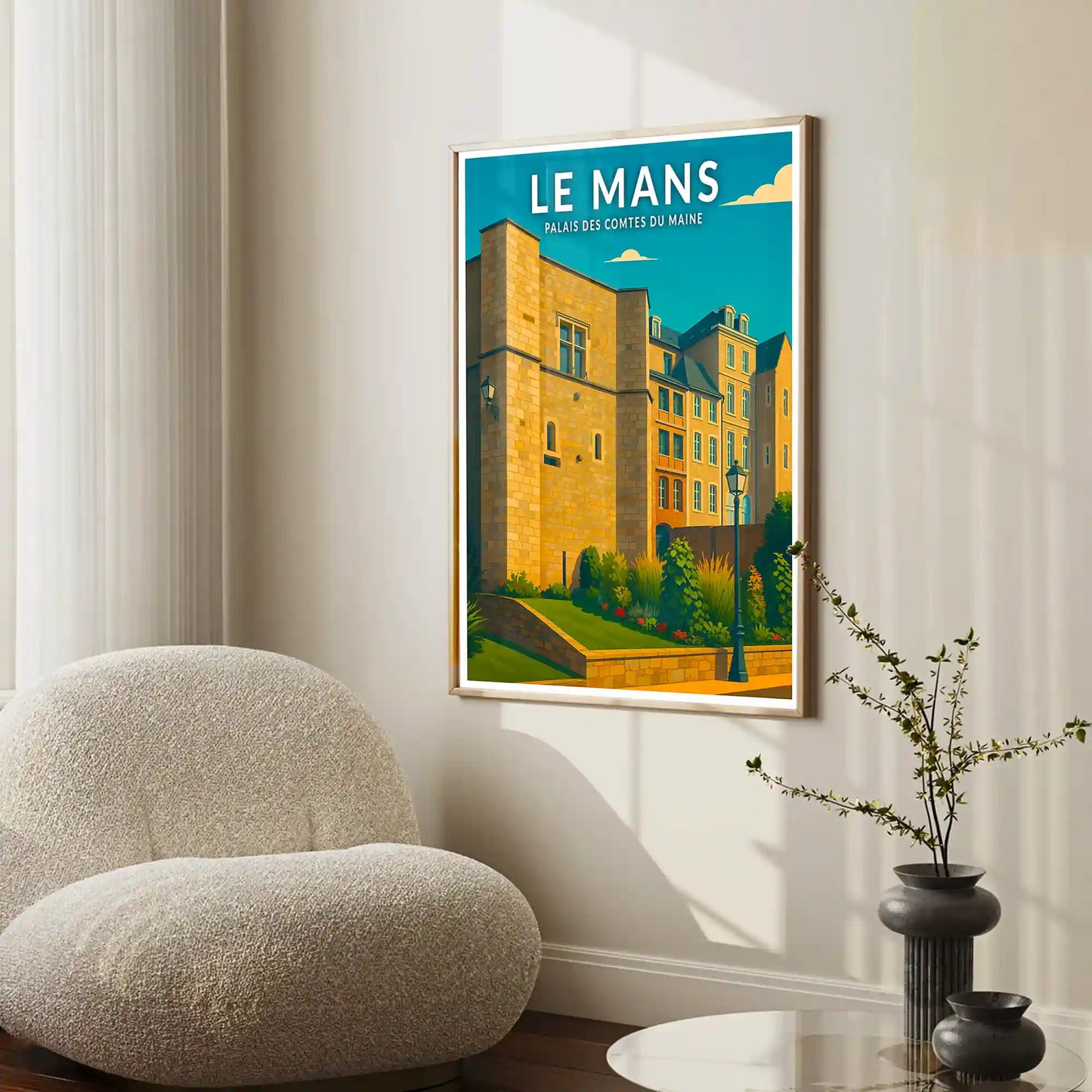 Affiche - Le Mans - Palais des Comtes du Maine