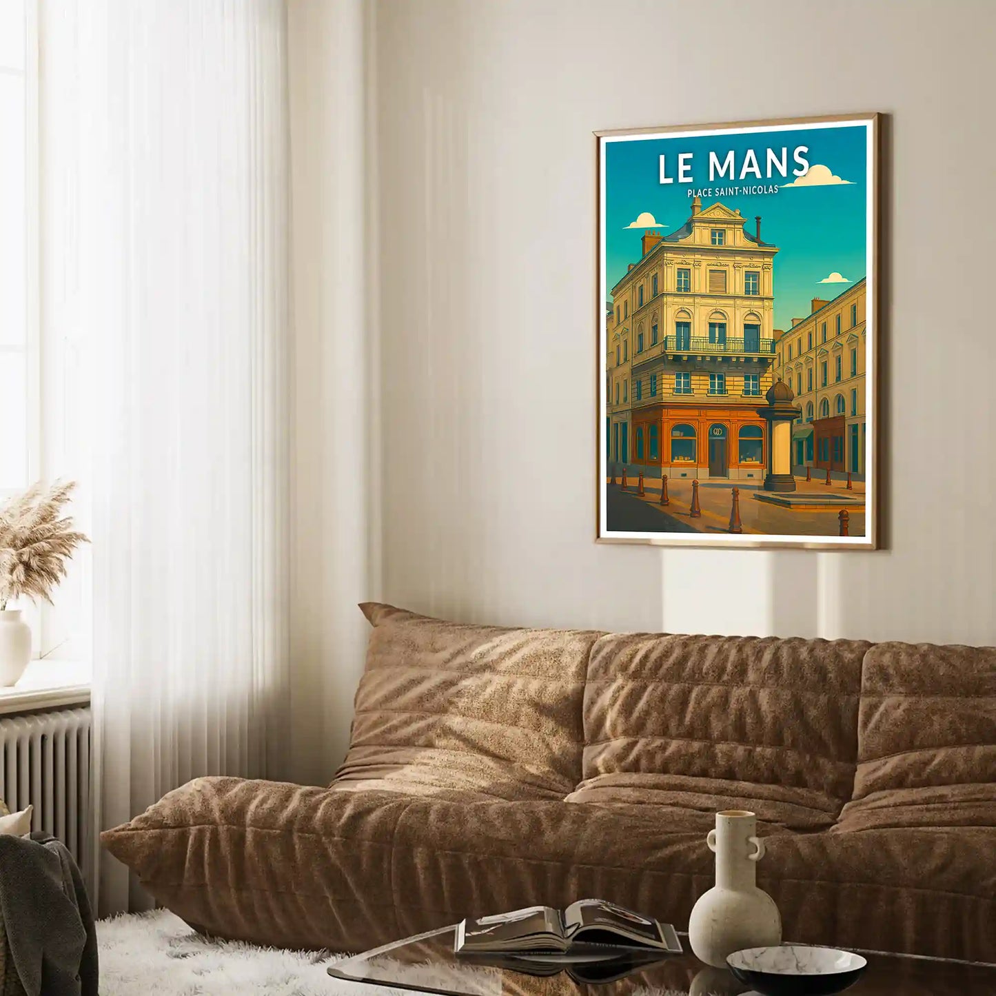 Affiche - Le Mans - Place Saint-Nicolas