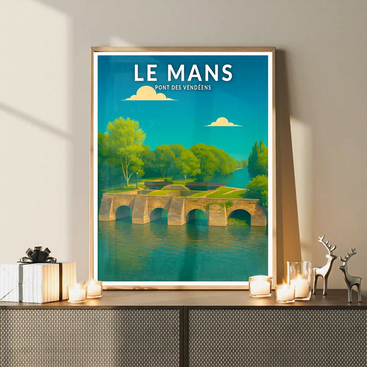 Affiche - Le Mans - Pont des Vendéens