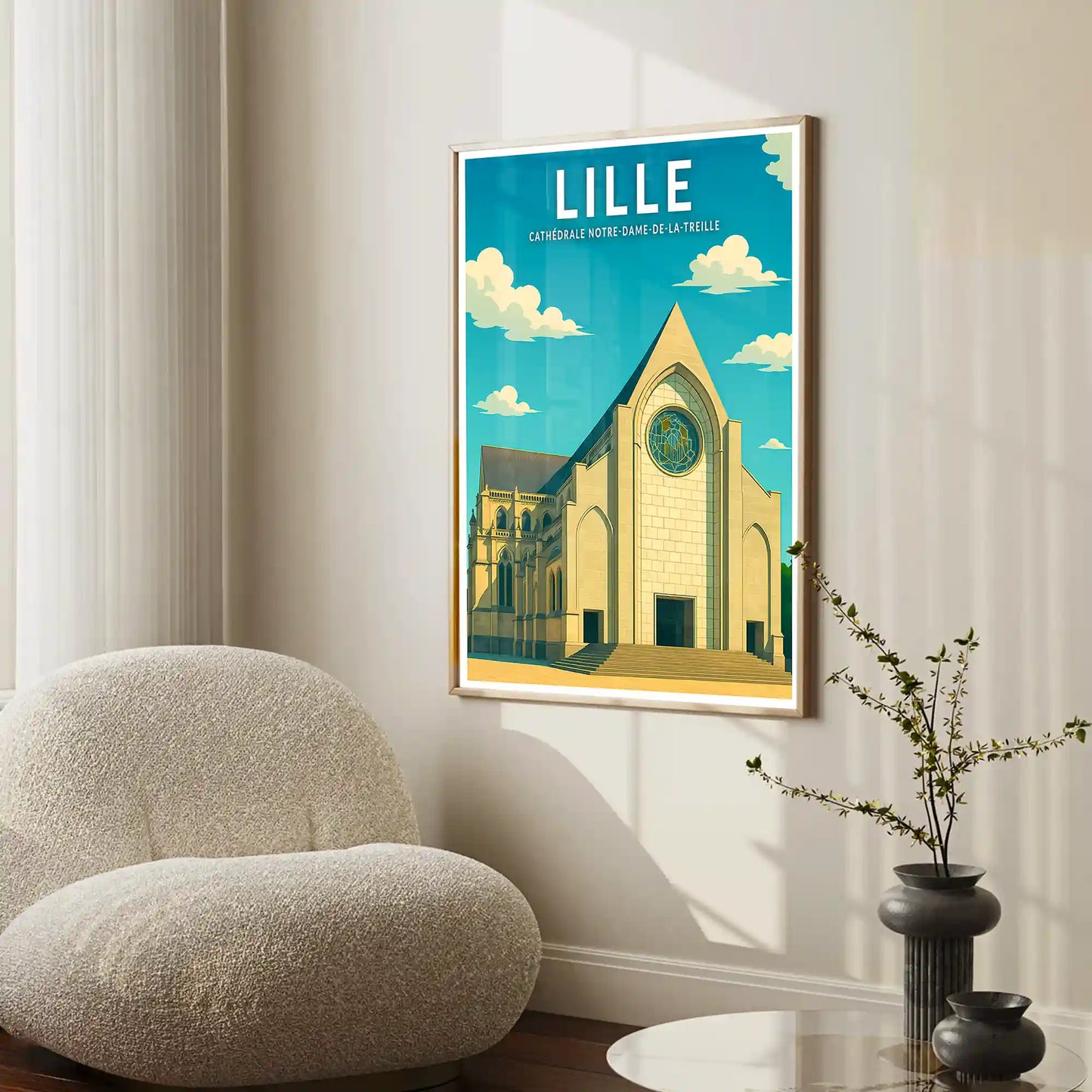 Affiche - Lille - Cathédrale Notre-Dame-de-la-Treille