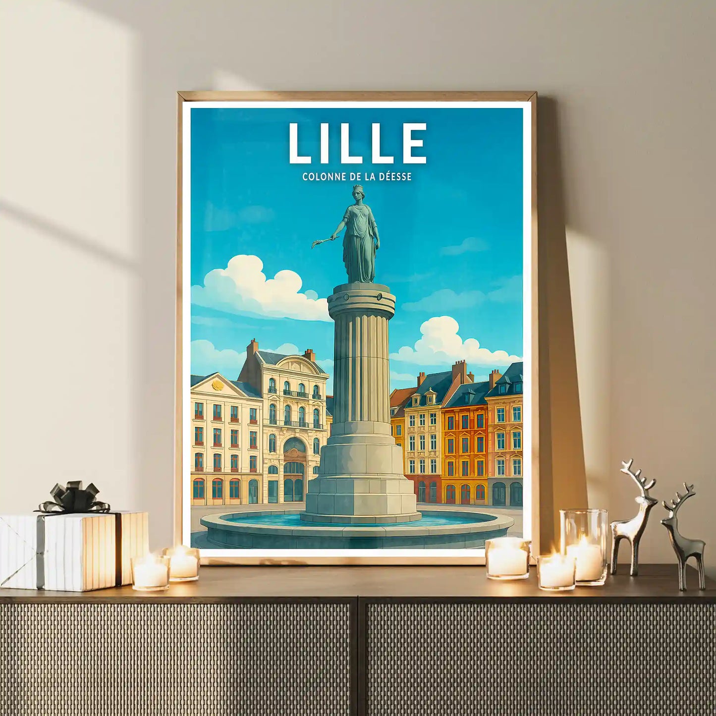 Affiche - Lille - Colonne de la Déesse