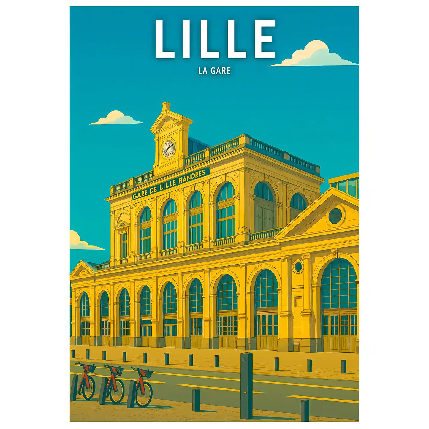 Affiche - Lille - La Gare