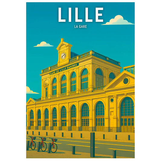 Affiche - Lille - La Gare