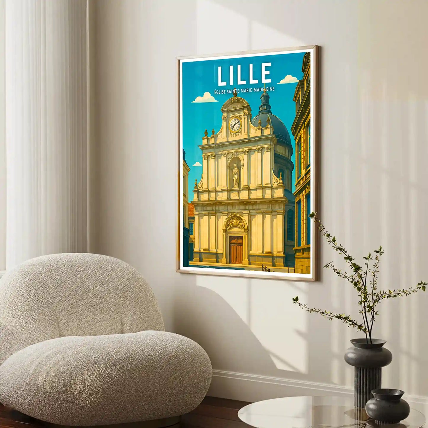 Affiche - Lille - Église Sainte-Marie-Madeleine