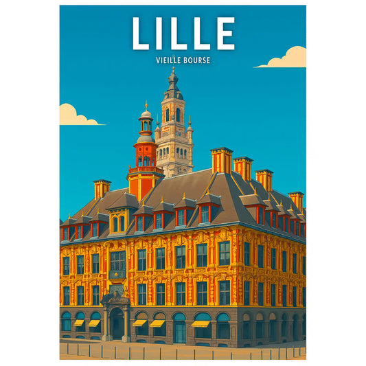 Affiche - Lille - Vieille Bourse