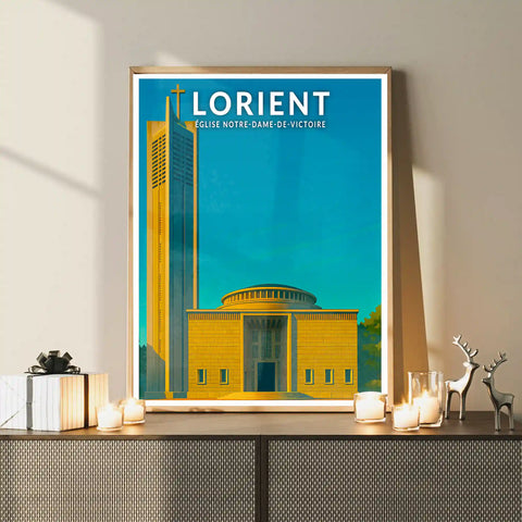 Affiche - Lorient - Église Notre-Dame de Victoire