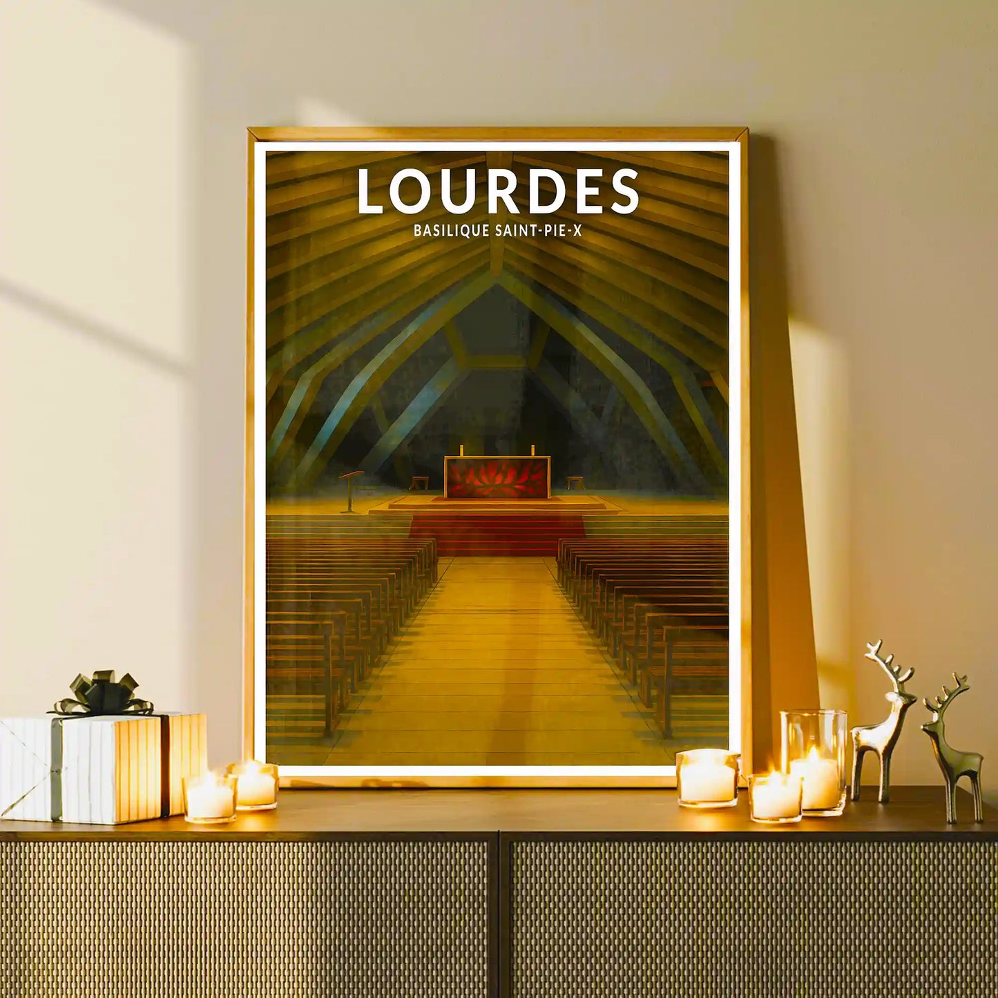 Affiche - Lourdes - Basilique Saint-Pie-X