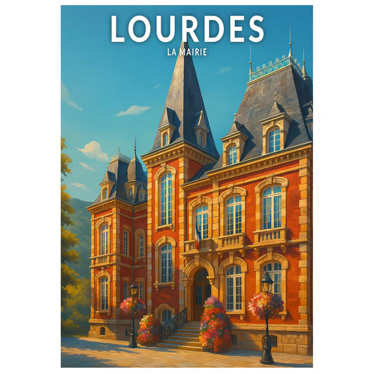 Affiche - Lourdes - La Mairie