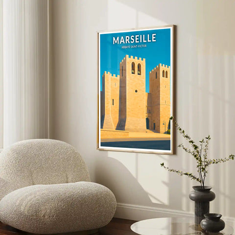 Affiche - Marseille - Abbaye Saint-Victor