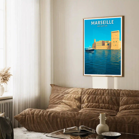 Affiche - Marseille - Fort Saint-Jean