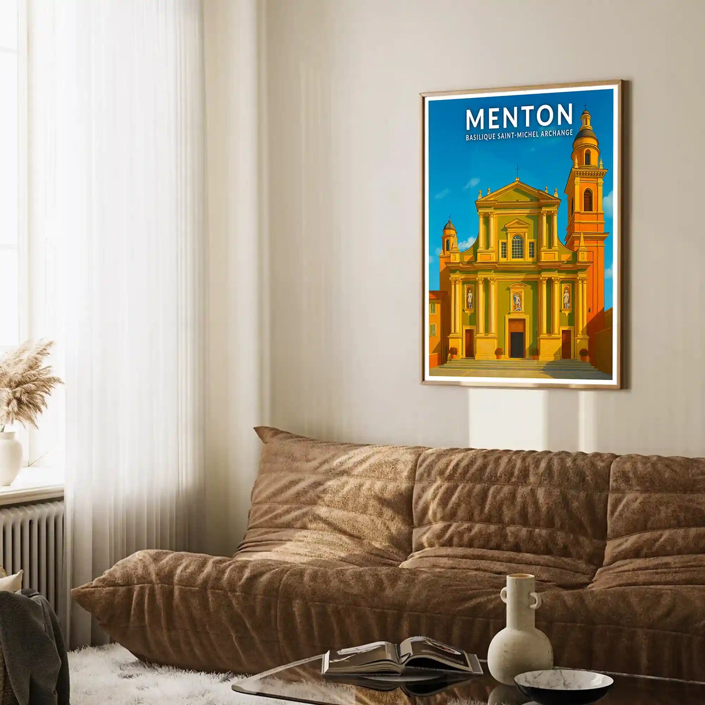 Affiche - Menton - Basilique Saint-Michel Archange