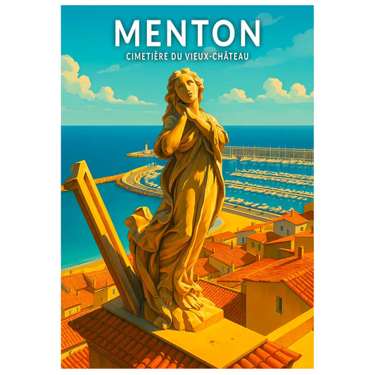 Affiche - Menton - Cimetière du Vieux-Château