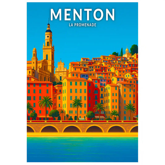 Affiche - Menton - La Promenade