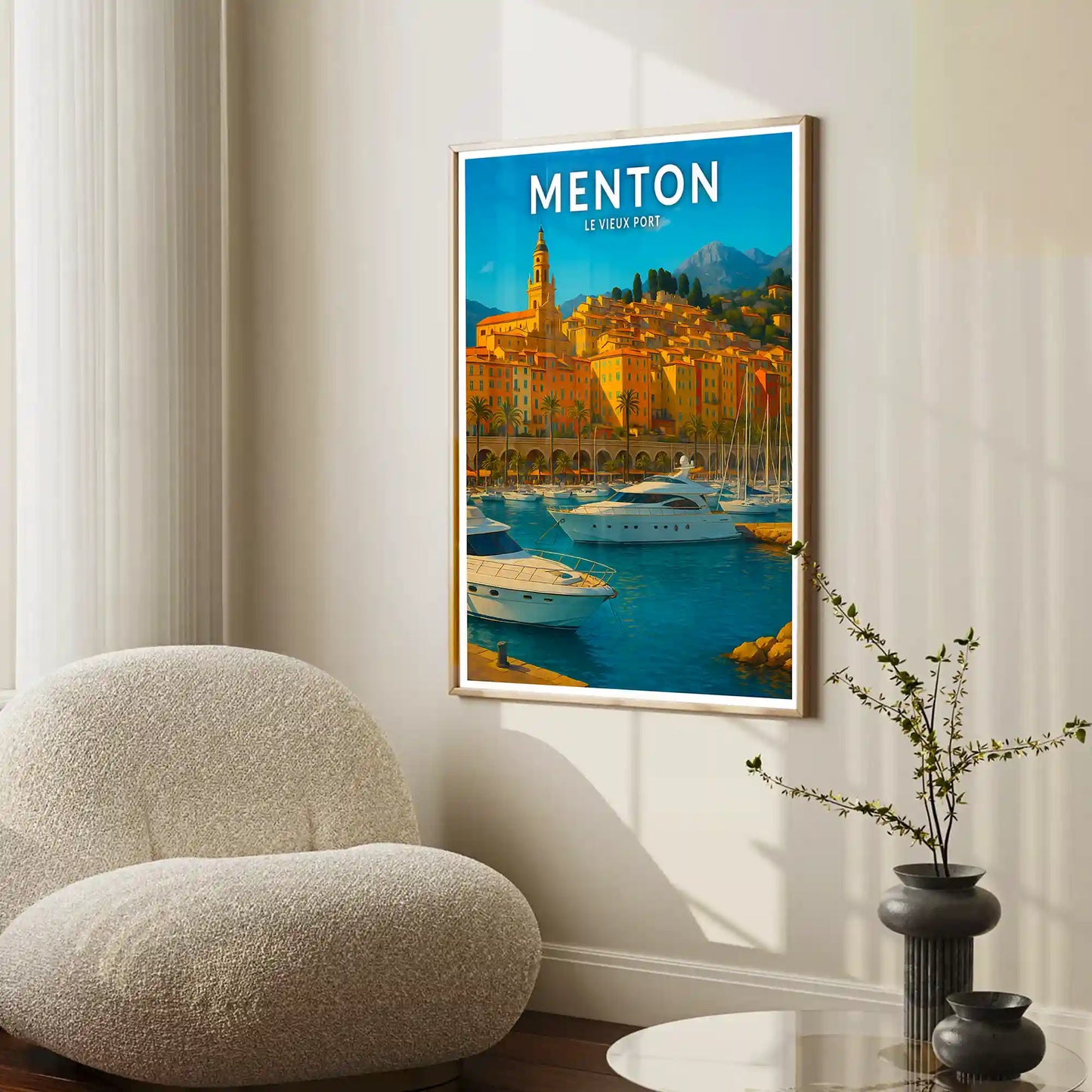 Affiche - Menton - Le Vieux Port