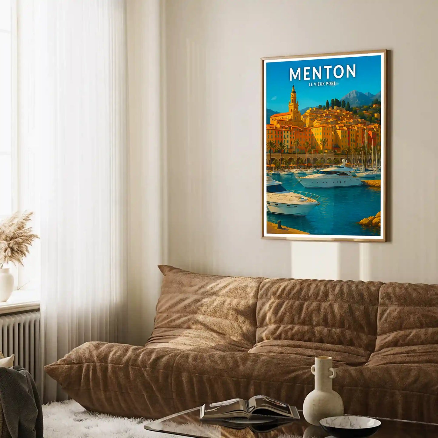Affiche - Menton - Le Vieux Port